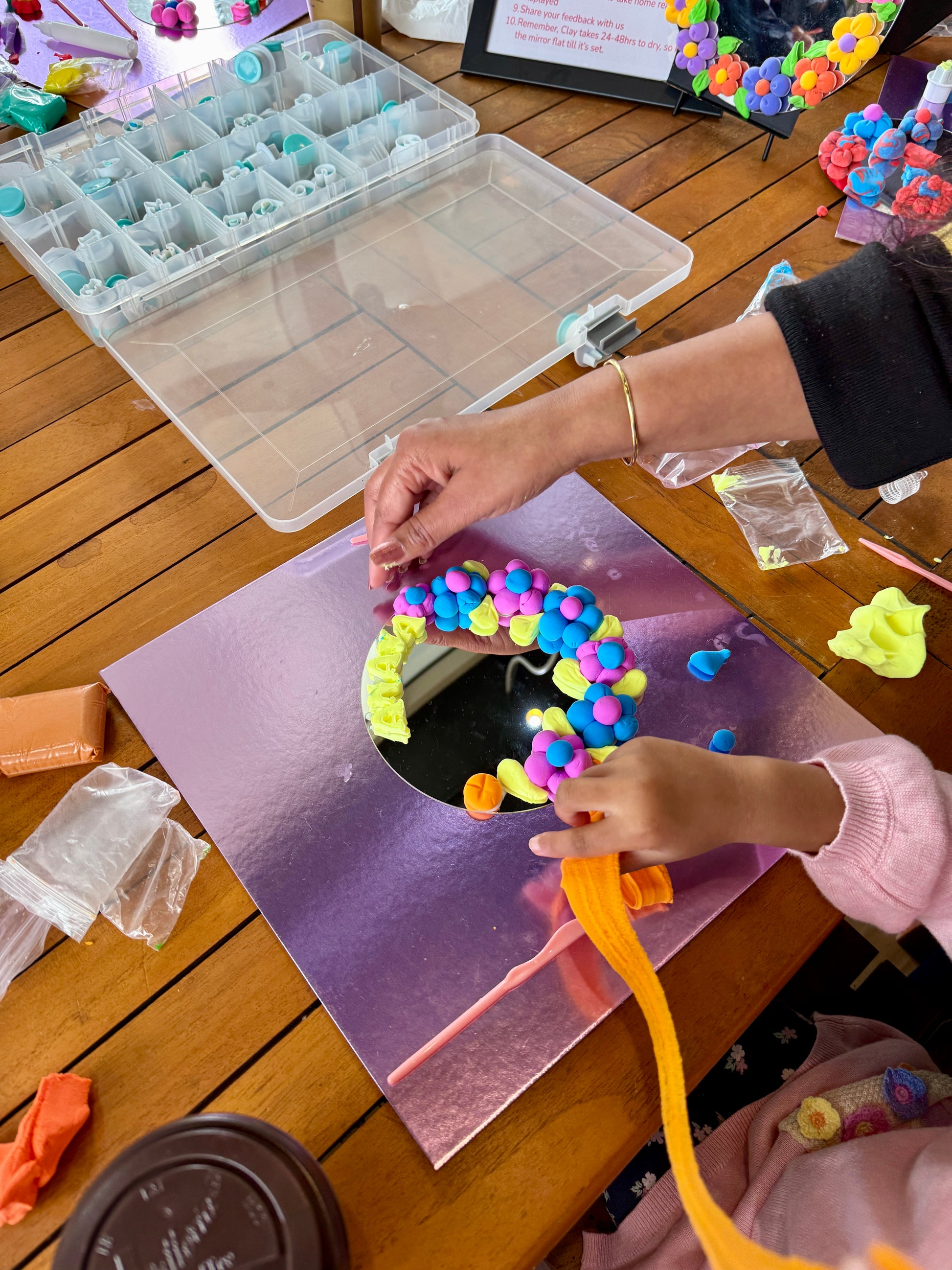 Frosted Frames & Foam Clay Mirror Combo Workshop