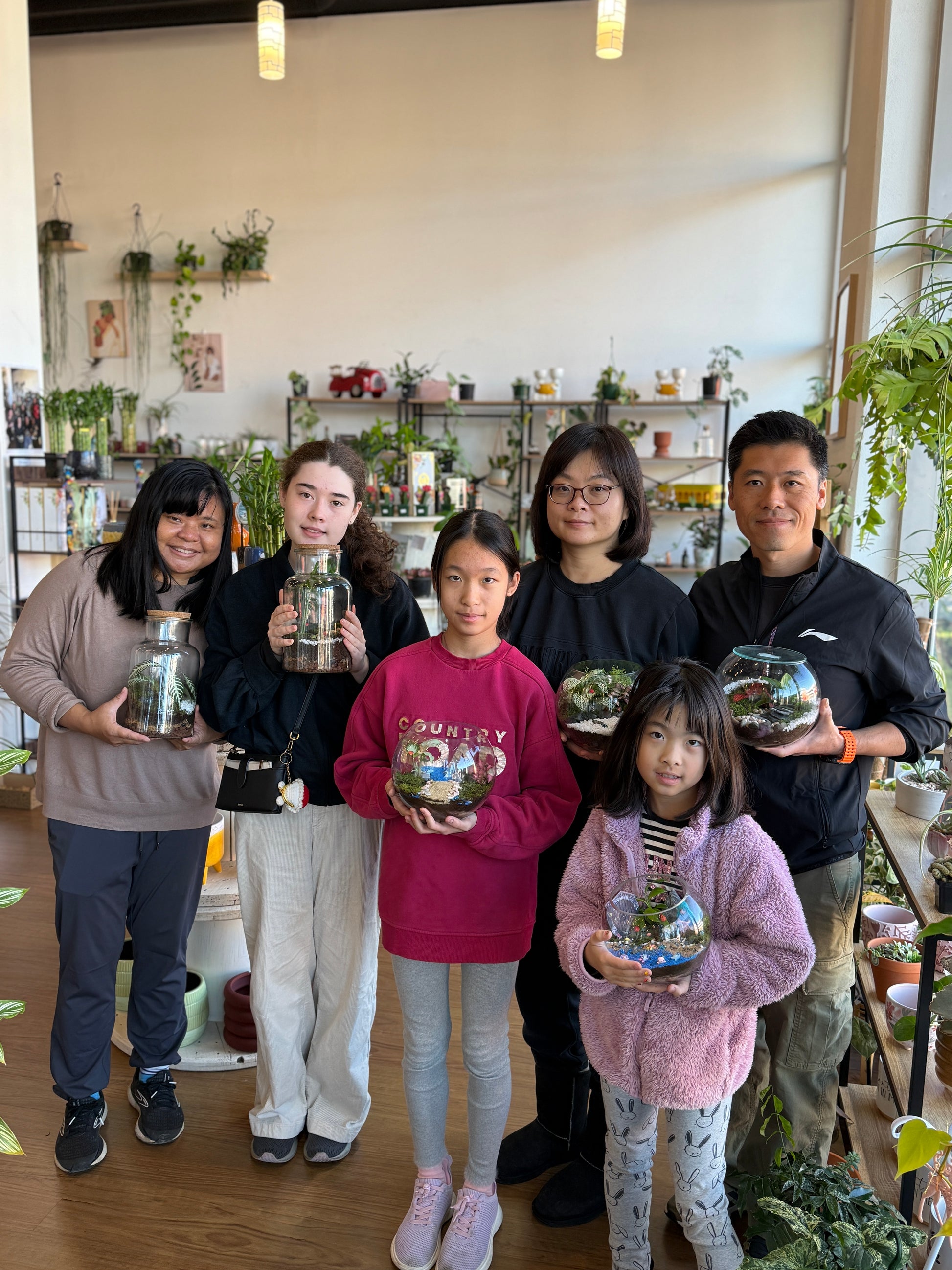 Kids School Holiday Terrarium Building and Pot Painting Class