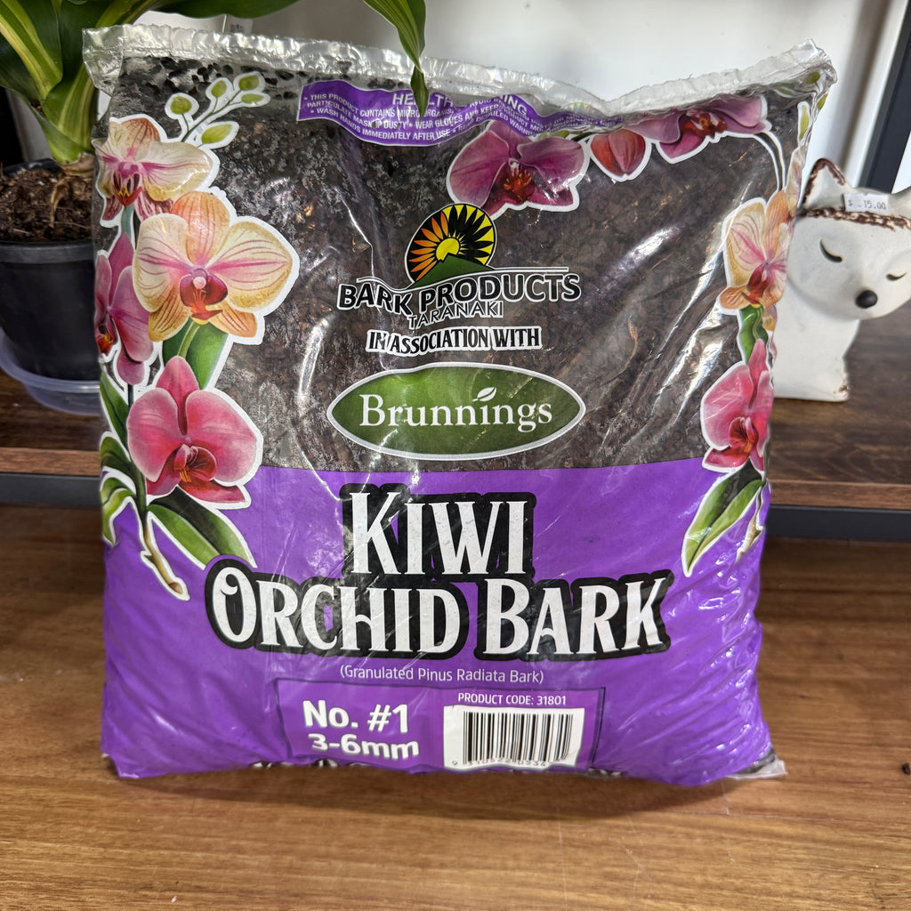 KIWI ORCHID BARK SIZE 1 (3-6mm) 10L 'Aroid Growing Mix'