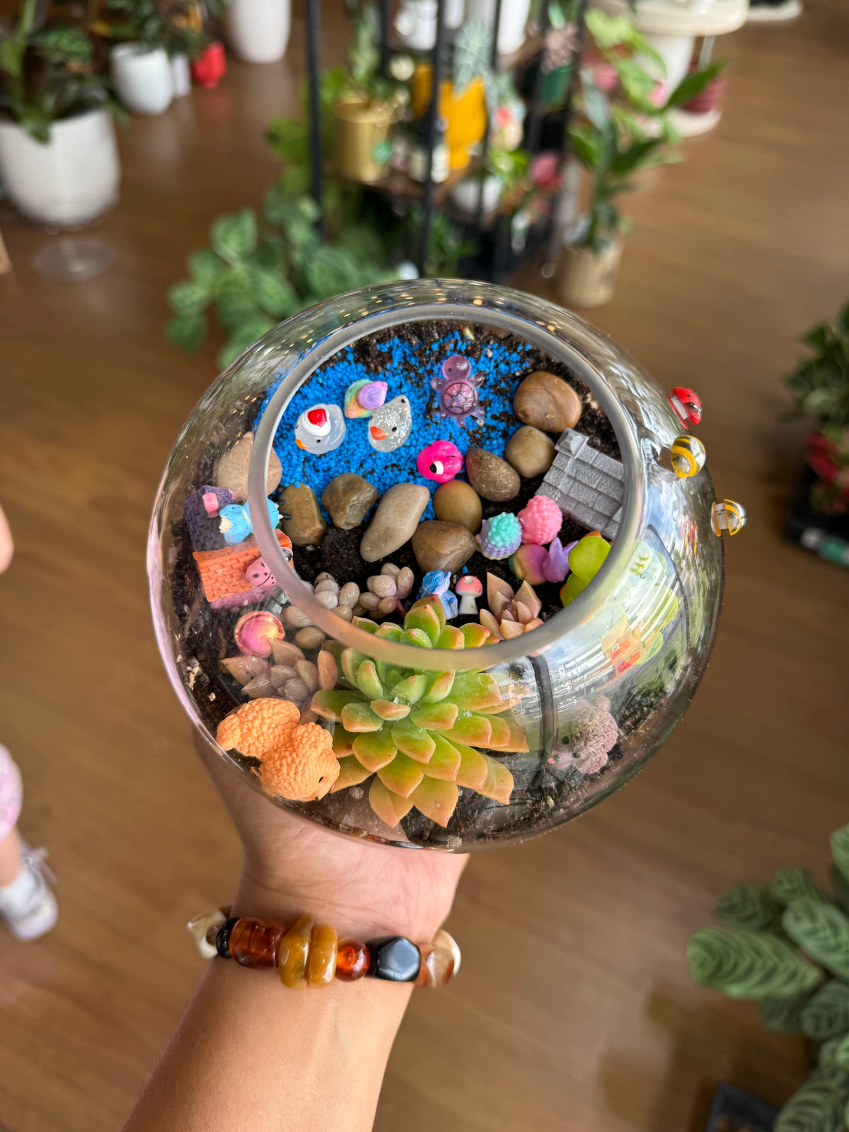 Kids School Holiday Terrarium Building and Pot Painting Class