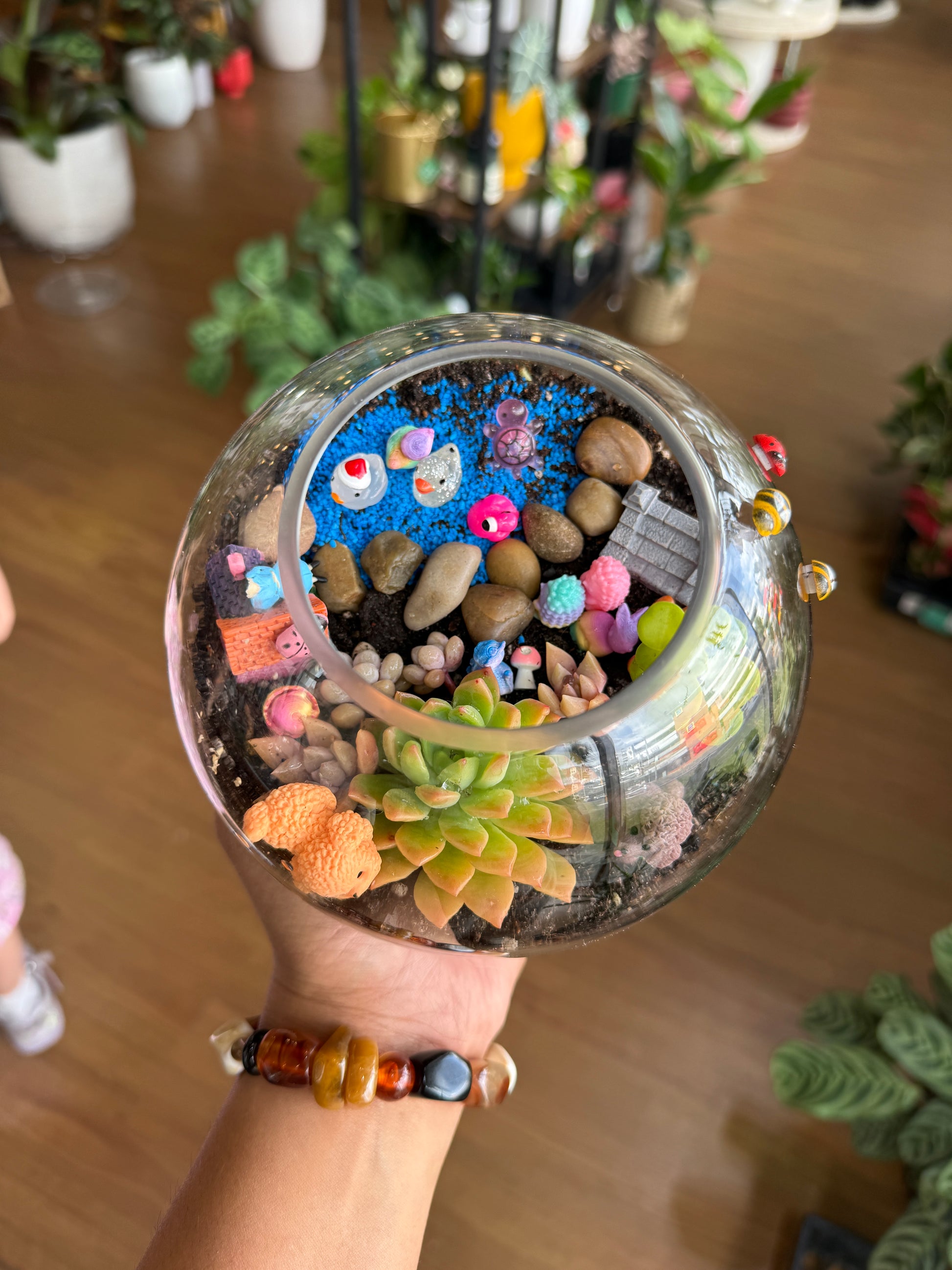 Kids School Holiday Terrarium Building and Pot Painting Class