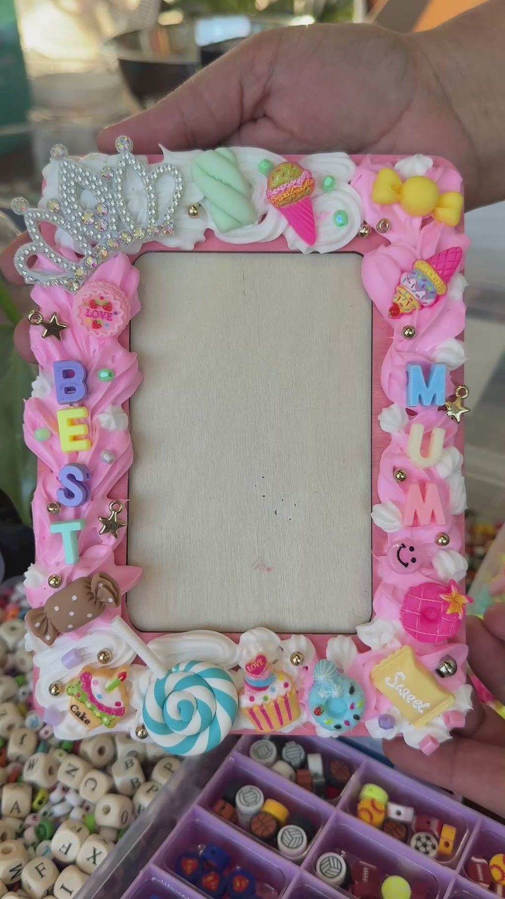 DIY Photoframe Cream Glue Workshop- By Preeti