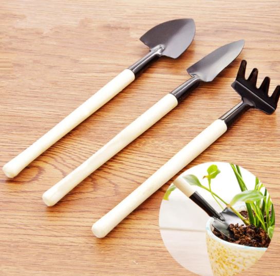succulent potting tools 3 Pieces Mini Spade Shovel Harrow for Succulent Arrangements – Wera Plants